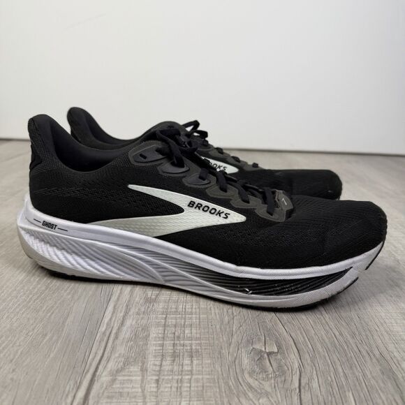 Brooks Mens Ghost 17 1104422E090 Black Running Sneakers Size 12.5 2E Wide E main image 9
